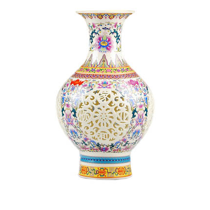 Compatible porzellan Jahrriesnge  for colorful hollow vase cna0664 