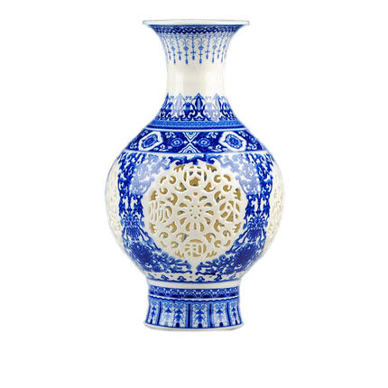Compatible porzellan Jahrriesnge  for colorful hollow vase cna0667 