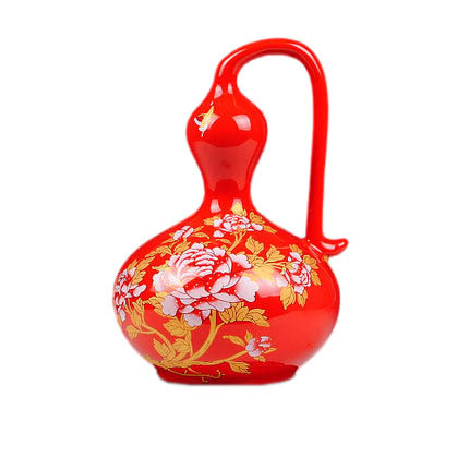 Compatible porzellan Jahrriesnge  for red peony gourd vase cna0686 