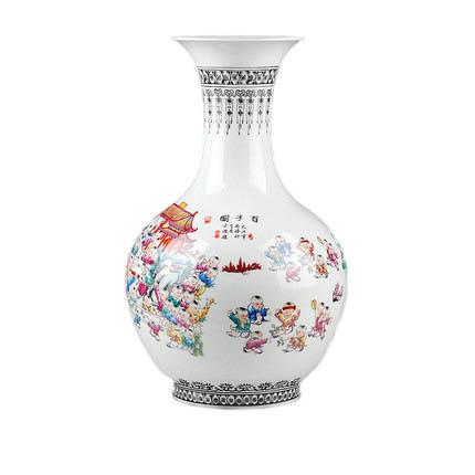 Compatible porzellan Jahrriesnge  for pastel one hundred children figure vase cna0783 