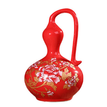 Compatible porzellan Jahrriesnge  for red gourd vase cna0857 