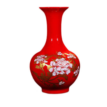 Compatible porzellan Jahrriesnge  for red peony flower vase cna0921 