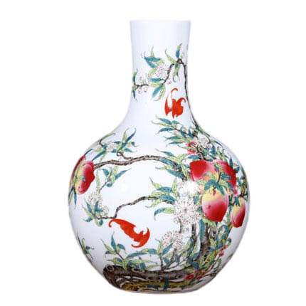Compatible porzellan Jahrriesnge  for nine peach illustration vase cna1125 