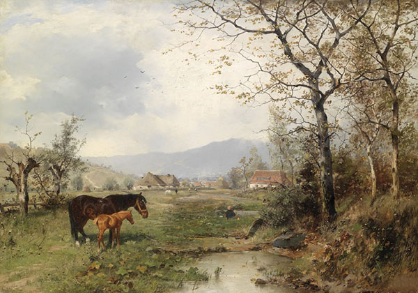 Compatible Landschaft JAHRRIESNGE  for horses-lpf01064 