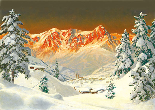 Compatible Landschaft JAHRRIESNGE  for winter-lpf01068 