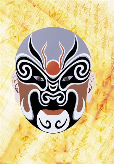 Compatible Porträt Jahrriesnge  for Peking Opera lpf08528 