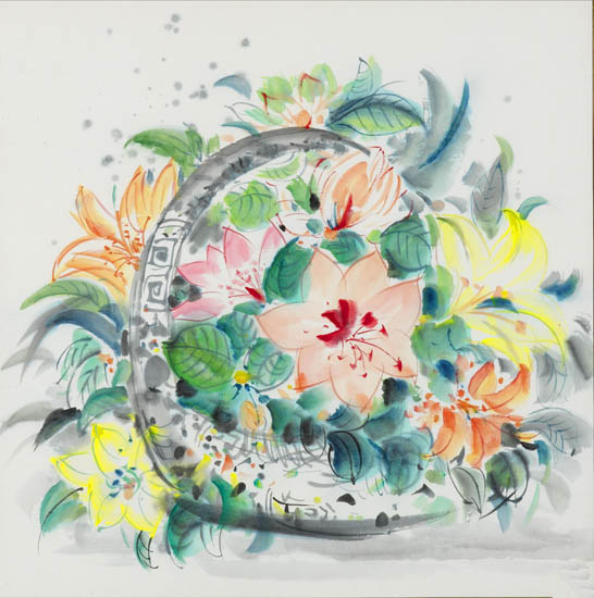 Compatible Landschaft JAHRRIESNGE  for flowers lpf09268 