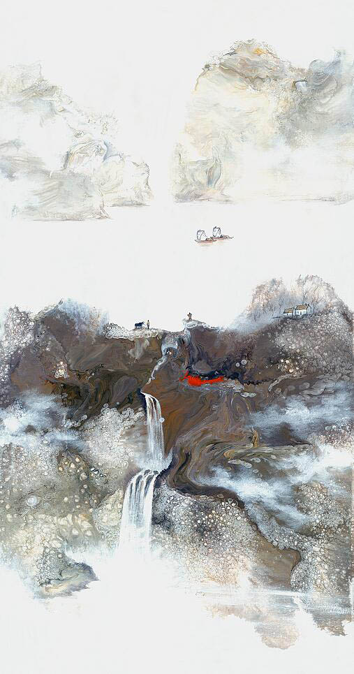 Compatible Landschaft JAHRRIESNGE  for waterfall lpf09569 