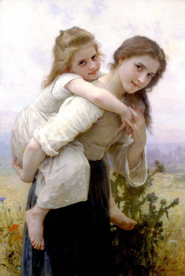 Compatible Porträt Jahrriesnge  for William Adolphe Bouguereau lpf11881 
