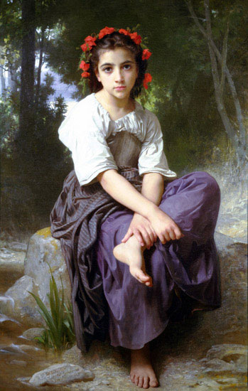 Compatible Porträt Jahrriesnge  for William Adolphe Bouguereau lpf11888 