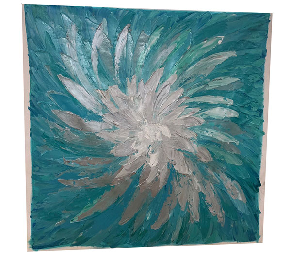 Compatible Ölgemälde JAHRRIESNGE  for flower-lpg0102 