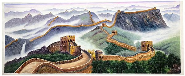 Compatible Landschaft JAHRRIESNGE  for grearwall-lpg0332 