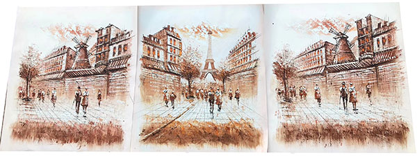 Compatible Landschaft Jahrriesnge  for Arc-de-Triomphe-and-Eiffel-Tower-lpg0789 