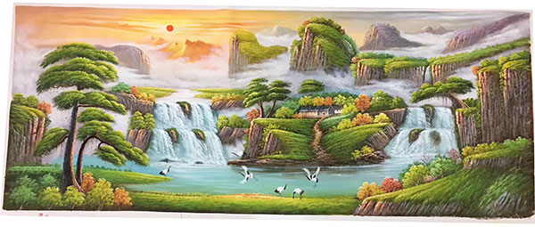 Compatible Landschaft JAHRRIESNGE  for waterfall-lpg1189 