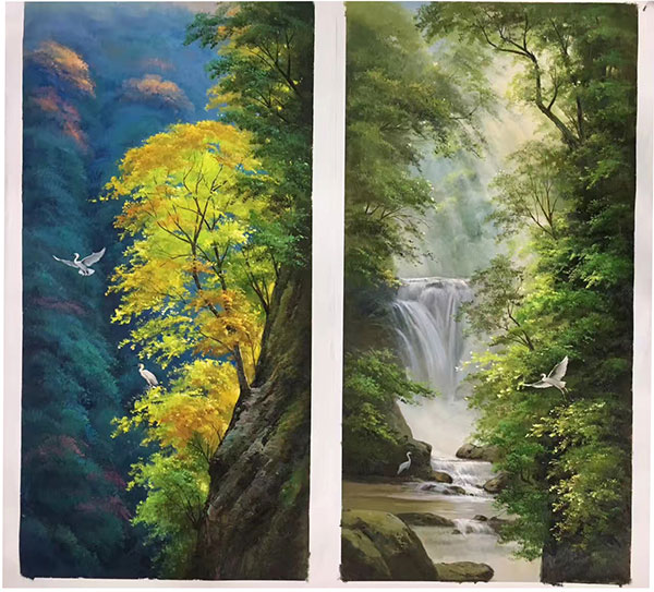 Compatible Landschaft JAHRRIESNGE  for waterfall-and-tree-lpg1306 