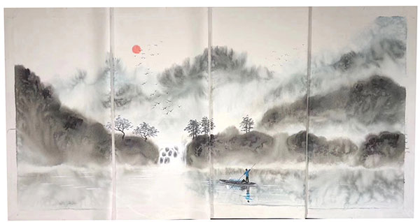 Compatible Landschaft JAHRRIESNGE  for montain-and-boat-lpg1442 