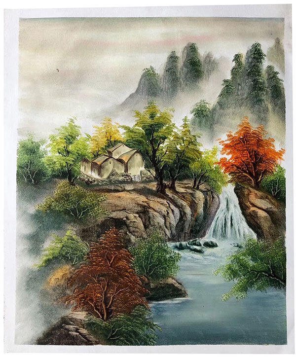 Compatible Landschaft JAHRRIESNGE  for waterfall-lpg1674 