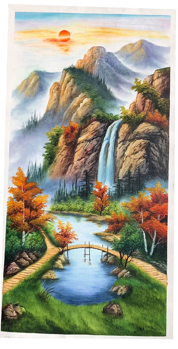 Compatible Landschaft JAHRRIESNGE  for waterfall-lpg1773 