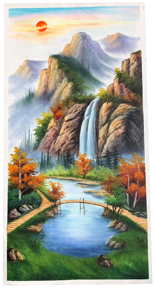 Compatible Landschaft JAHRRIESNGE  for waterfall-lpg1774 