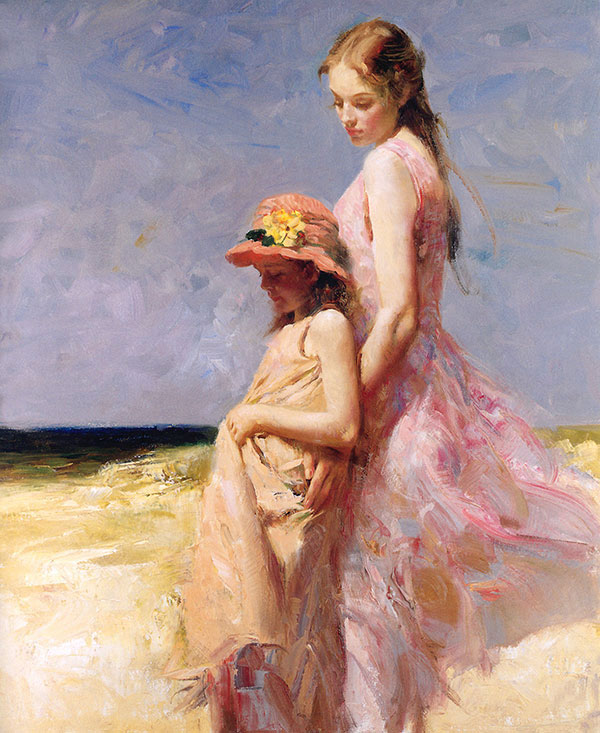 Compatible Porträt Jahrriesnge  for mother and daughter lpg2170 