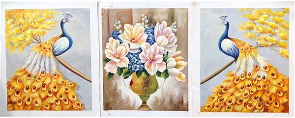 Compatible Tiere Jahrriesnge  for mixed  peacocks and flowers lpg2676 