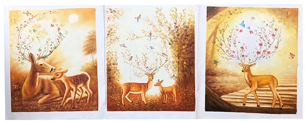 Compatible Tiere Jahrriesnge  for mixed deers lpg2677 